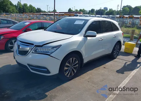 2016 Acura Mdx Technology Acurawatch Plus Packages/Technology Package из США, поврежденный, VIN 5FRYD4H45GB014895
